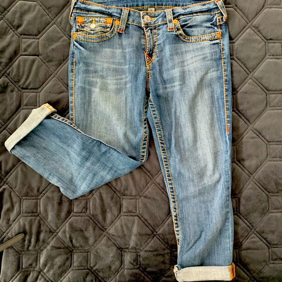 True Religion Denim - True Religion Jeans - 3/4 length Size 30